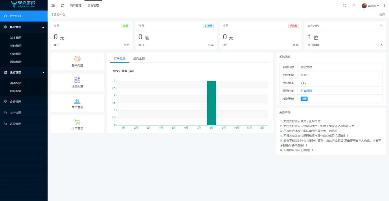 多商户免签 个码免签支付 微信支付宝QQ免签支付 APP+PC监控 码支付系统源码 站长亲测
