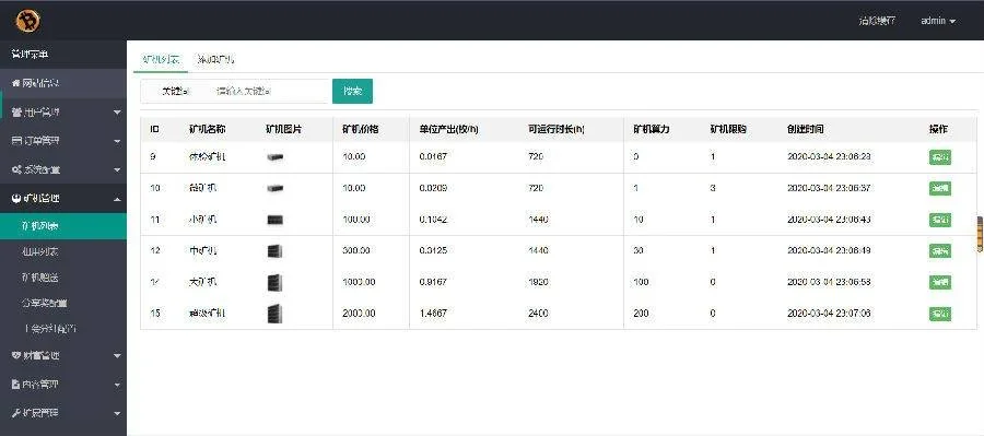 金瑞币矿机源码/区块链算力矿机系统/云矿机挖矿/区块链源码