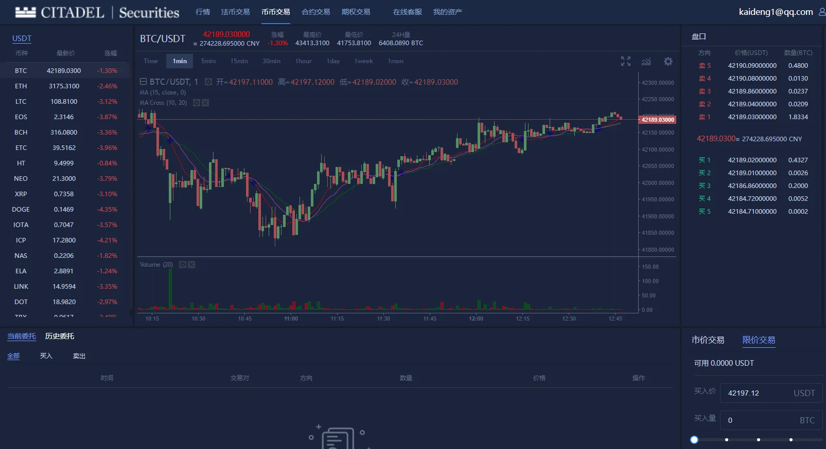 黑夜模式BBANK交易所 PC+手机端 期权带锁仓挖矿